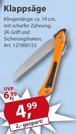 Sonderpreis Baumarkt Klappsäge Angebot