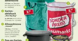 Sonderpreis Baumarkt 2 Gartenabfallsack ,,Mini-Big-Bag" Angebot