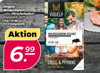 NETTO Vogely Wildschwein oder Hirschsteaks 400g Angebot