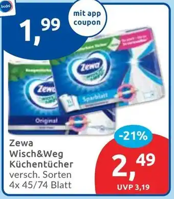 Budni Zewa Wisch&Weg Küchentücher Angebot