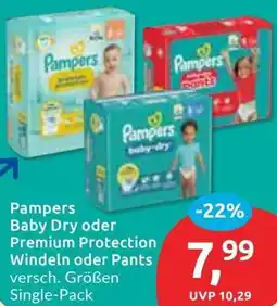 Budni Pampers Baby Dry oder Premium Protection Windeln oder Pants Angebot