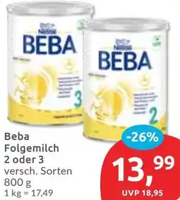 Budni Beba Folgemilch 2 oder 3 Angebot