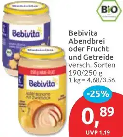 Budni Bebivita Abendbrei oder Frucht und Getreide Angebot