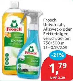 Budni Frosch Universal-, Allzweck- oder Fettreiniger Angebot