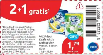 Budni WC Frisch Kraft Aktiv Duftspüler Angebot