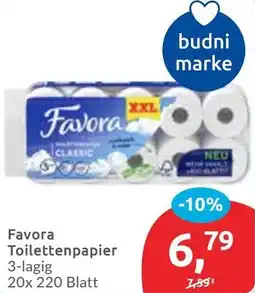 Budni Favora Toilettenpapier Angebot