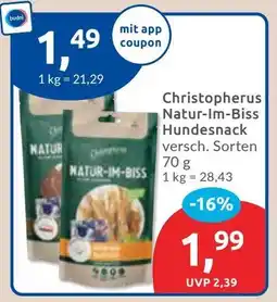 Budni Christopherus Natur-Im-Biss Hundesnack Angebot