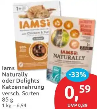 Budni lams Naturally oder Delights Katzennahrung Angebot