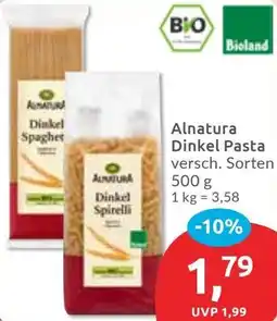 Budni Alnatura Dinkel Pasta Angebot