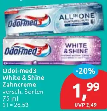 Budni Odol-med3 White & Shine Zahncreme Angebot