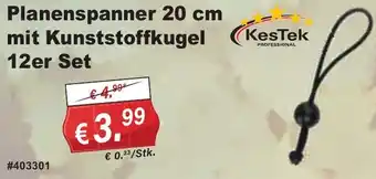 Stabilo Fachmarkt KesTek Planenspanner 20 cm mit Kunststoffkugel 12er Set Angebot