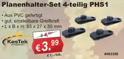 Stabilo Fachmarkt KesTek Planenhalter-Set 4-teilig PHS1 Angebot