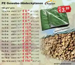 Stabilo Fachmarkt KesTek PE Gewebe-/Abdeckplanen Angebot