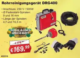 Stabilo Fachmarkt Rohrreinigungsgerät DRG400 Angebot