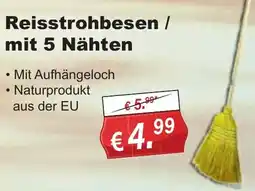 Stabilo Fachmarkt Reisstrohbesen / mit 5 Nähten Angebot