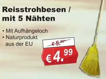 Stabilo Fachmarkt Reisstrohbesen / mit 5 Nähten Angebot