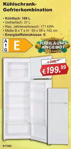 Stabilo Fachmarkt Kühlschrank Gefrierkombination Angebot