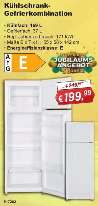 Stabilo Fachmarkt Kühlschrank Gefrierkombination Angebot