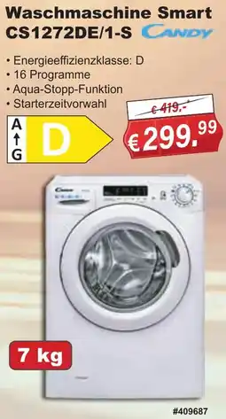 Stabilo Fachmarkt CANDY Waschmaschine Smart CS1272DE/1-S Angebot