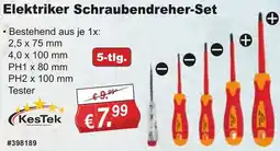 Stabilo Fachmarkt KesTek Elektriker Schraubendreher-Set Angebot