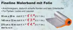 Stabilo Fachmarkt Fineline Malerband mit Folie Angebot