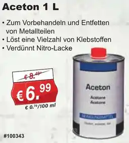 Stabilo Fachmarkt Aceton Angebot