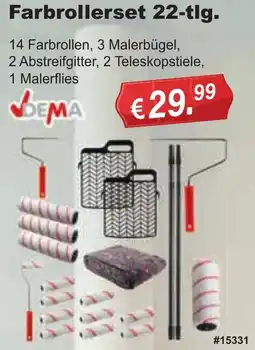 Stabilo Fachmarkt DEMA Farbrollerset 22-tlg. Angebot