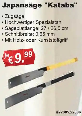 Stabilo Fachmarkt Japansäge "Kataba" Angebot