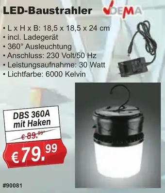 Stabilo Fachmarkt DEMA LED-Baustrahler Angebot