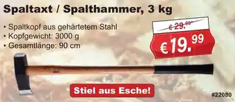 Stabilo Fachmarkt Spaltaxt / Spalthammer, 3 kg Angebot