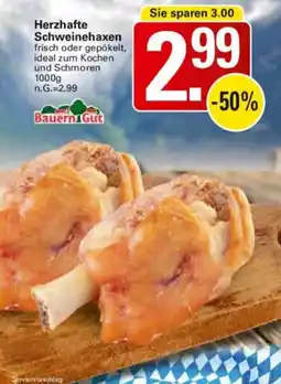 WEZ Bauern Gut Herzhafte Schweinehaxen Angebot