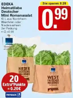 WEZ EDEKA Heimatliebe Deutscher Mini Romanasalat Angebot