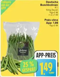 WEZ Deutsche Buschbohnen Angebot