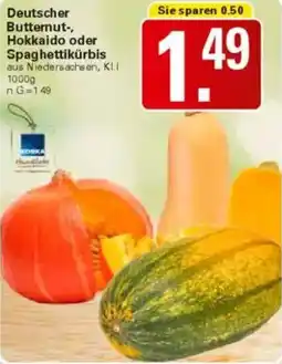 WEZ Deutscher Butternut-, Hokkaido oder Spaghettikürbis Angebot
