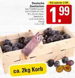 WEZ Deutsche Zwetschen Angebot