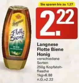 WEZ Langnese Flotte Biene Honig Angebot