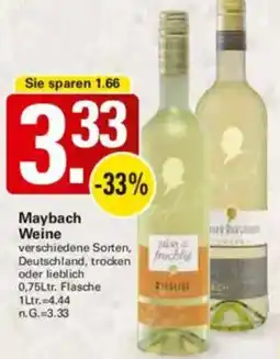 WEZ Maybach Weine Angebot