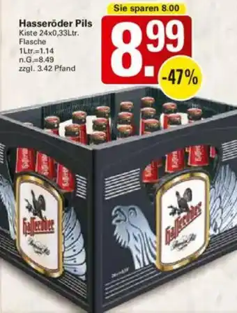 WEZ Hasseröder Pils Angebot