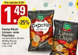 WEZ funny-frisch Linsen oder Popchips Angebot