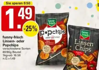 WEZ funny-frisch Linsen oder Popchips Angebot