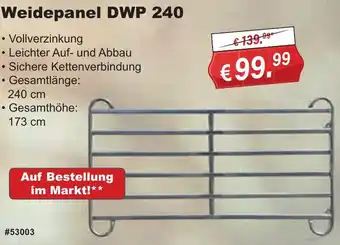 Stabilo Fachmarkt Weidepanel DWP 240 Angebot