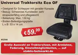 Stabilo Fachmarkt Universal Traktorsitz Eco OF Angebot