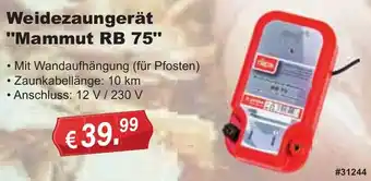 Stabilo Fachmarkt Weidezaungerät "Mammut RB 75" Angebot