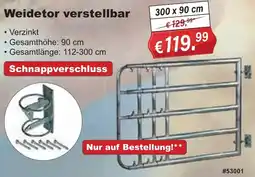 Stabilo Fachmarkt Weidetor verstellbar Angebot