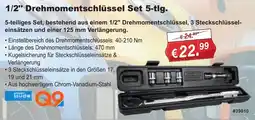 Stabilo Fachmarkt Güde 1/2" Drehmomentschlüssel Set 5-tlg. Angebot