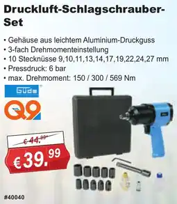 Stabilo Fachmarkt Güde Druckluft-Schlagschrauber Set Angebot