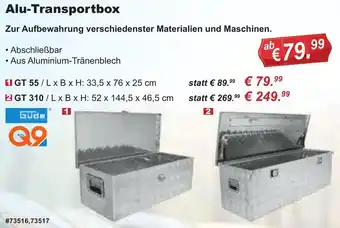 Stabilo Fachmarkt Güde Alu-Transportbox Angebot