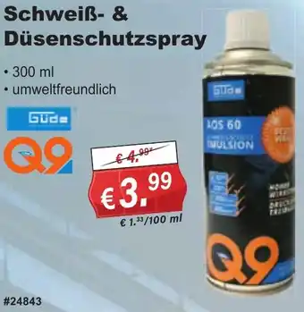 Stabilo Fachmarkt Güde Schweiß- & Düsenschutzspray Angebot