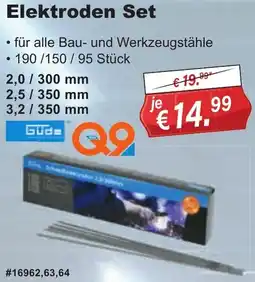 Stabilo Fachmarkt Güde Elektroden Set Angebot