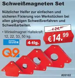 Stabilo Fachmarkt Güde Schweißmagneten Set Angebot